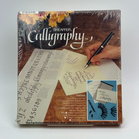 ✒️ Vintage Sheaffer Calligraphy Set (1987) | SEALED | Quill Pen • Nibs • Ink ✒️ - Picture 1 of 5